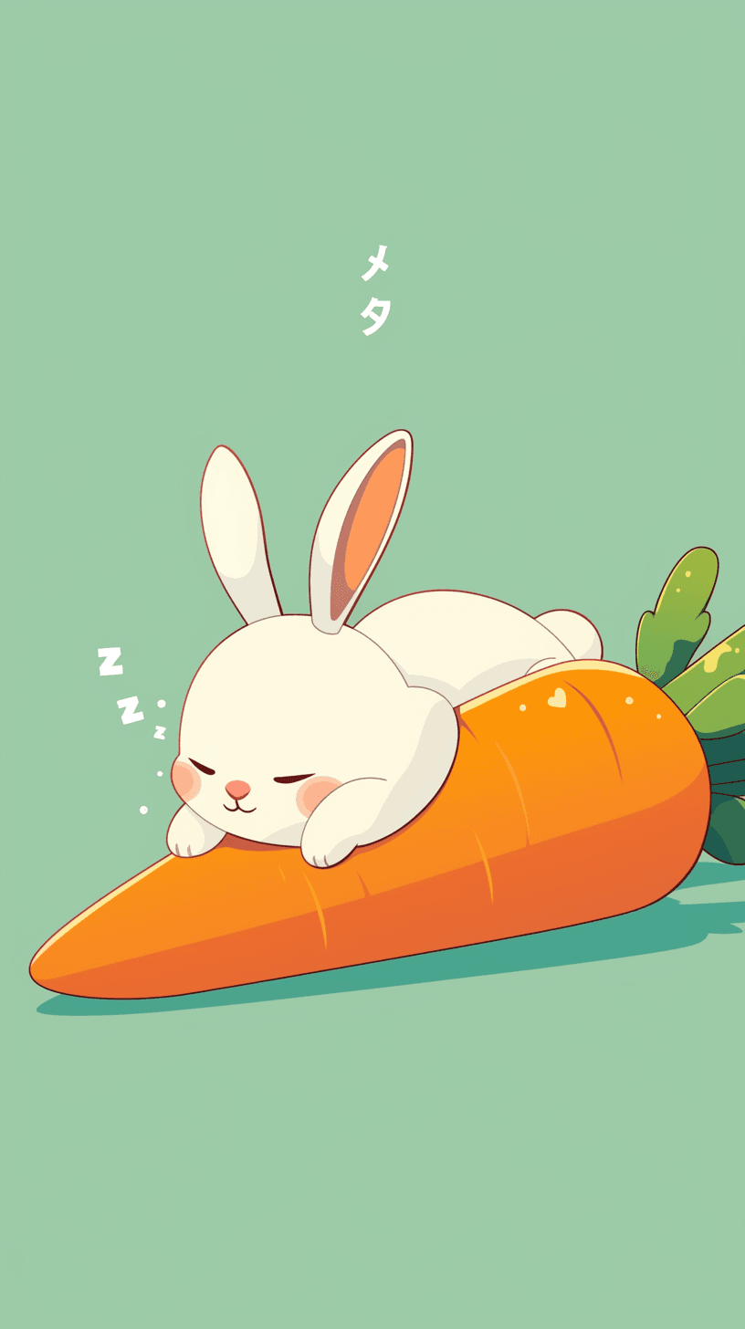 Carrot Rest original repeating artwork