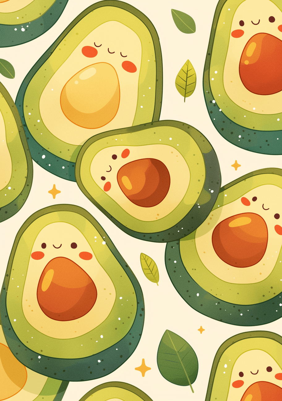 Avocado Tint original repeating artwork