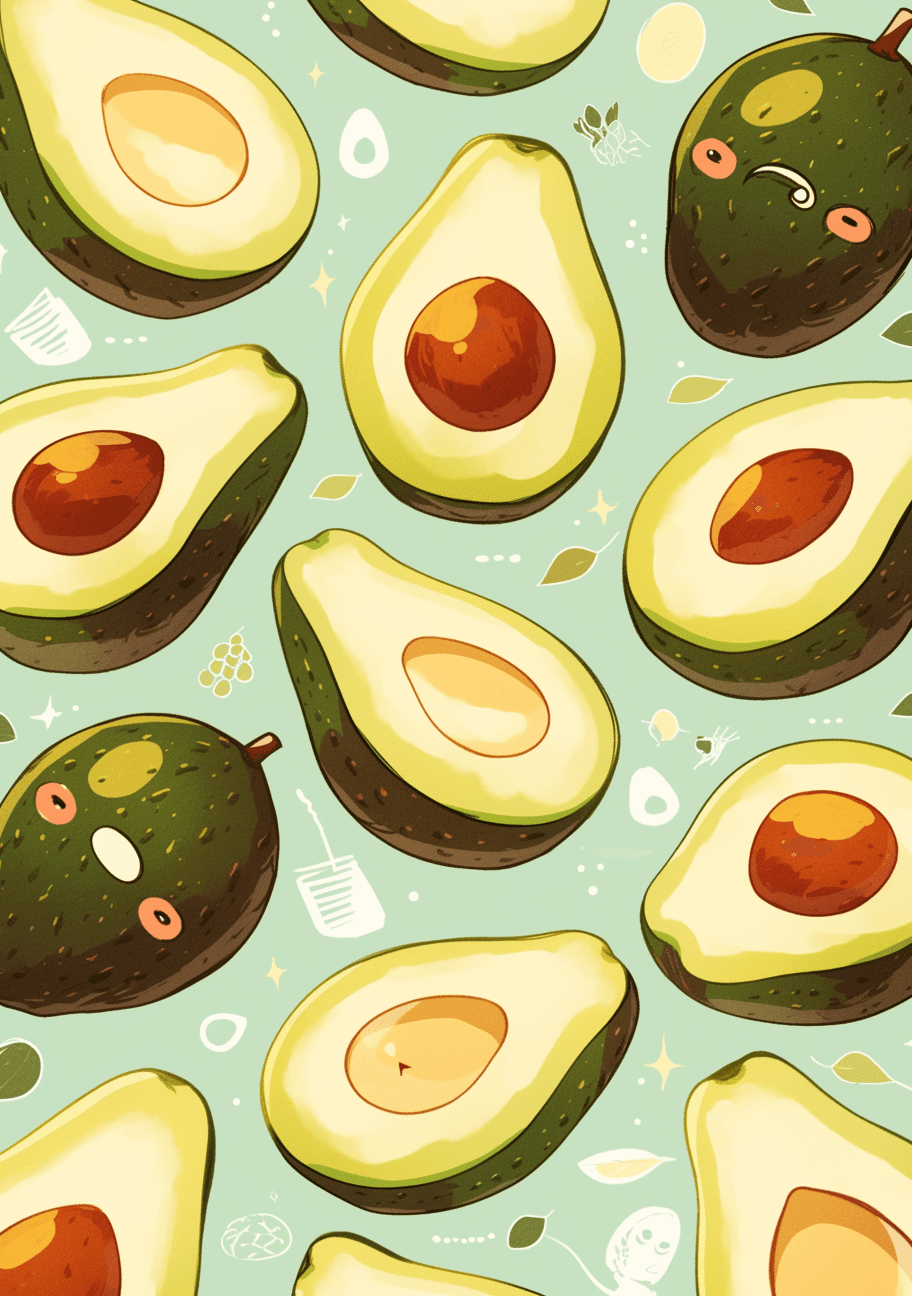 Avocado 009 original repeating artwork