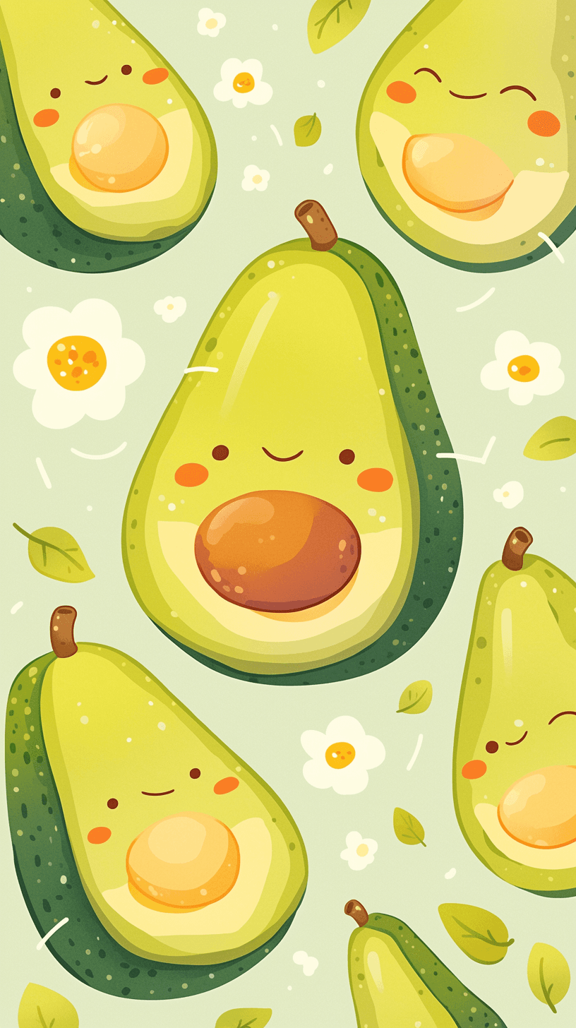 Avocado 005 original repeating artwork