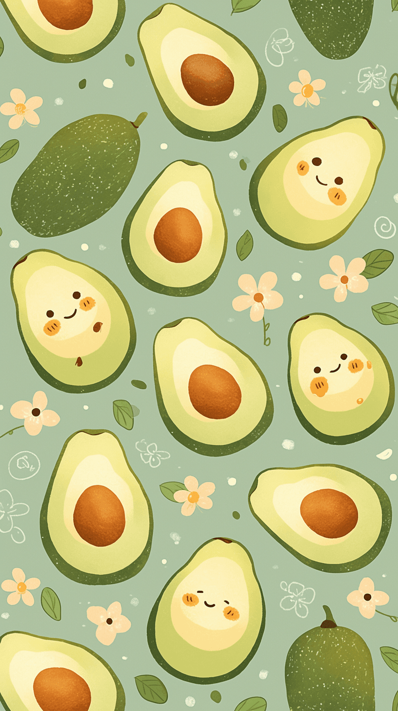 Avocado Tone original repeating artwork