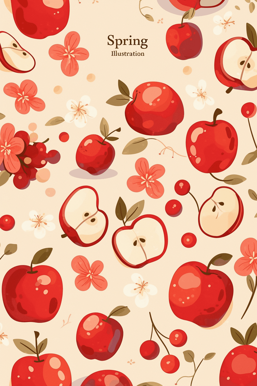 Apple Street original repeating artwork