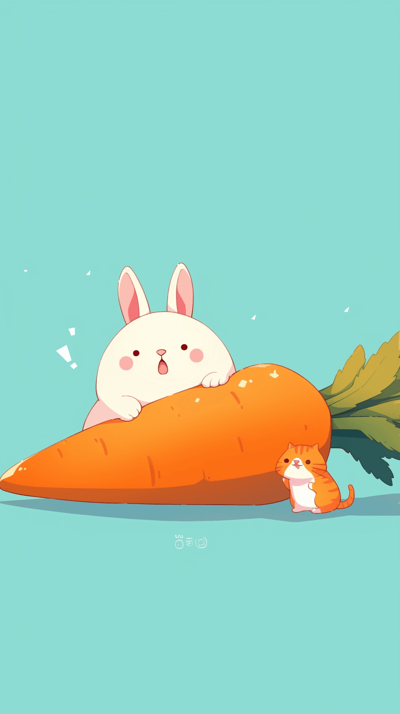 Carrot Rooftop original repeating artwork