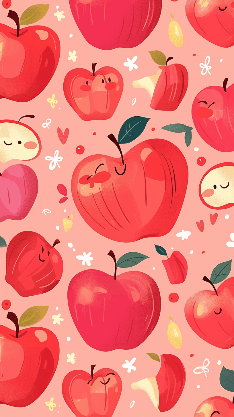 Apple Glow original repeating artwork