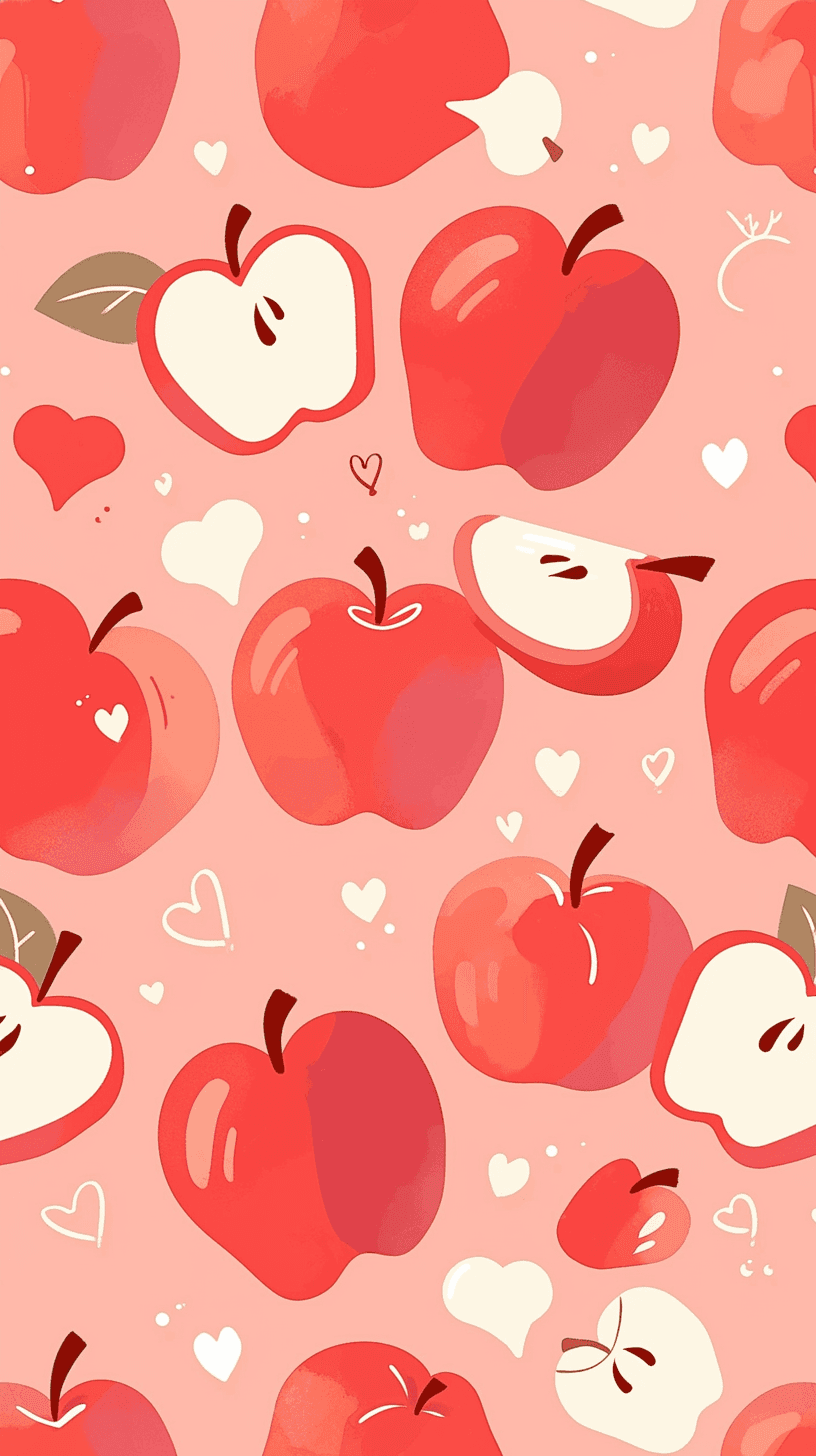 Apple Pop original repeating artwork