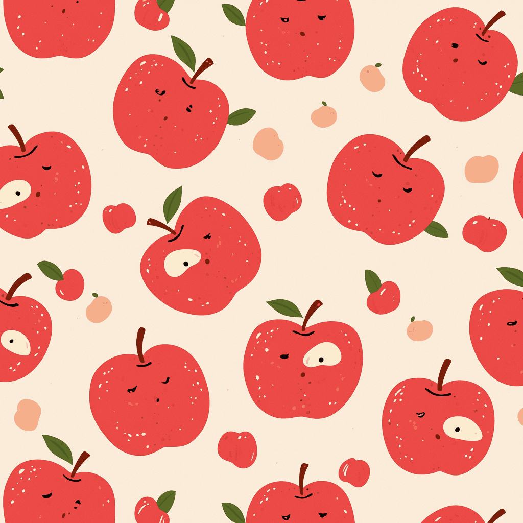 Apple Crew original repeating artwork