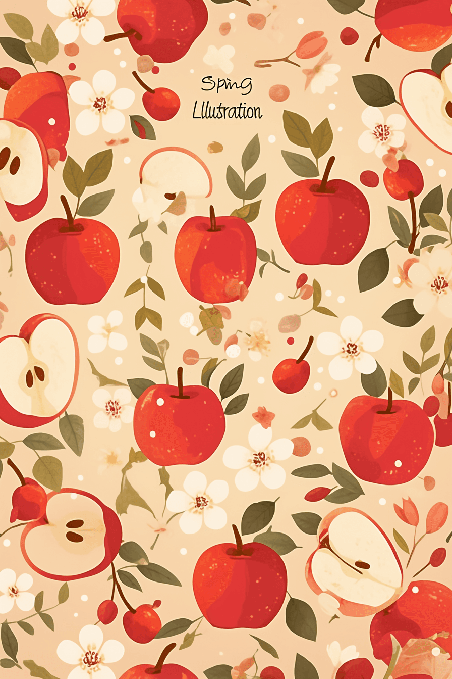 Apple Summer original repeating artwork