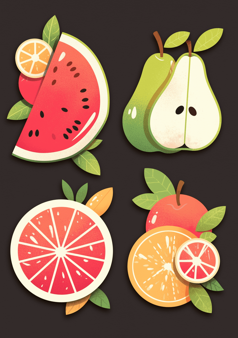 Fruit Rush original repeating artwork