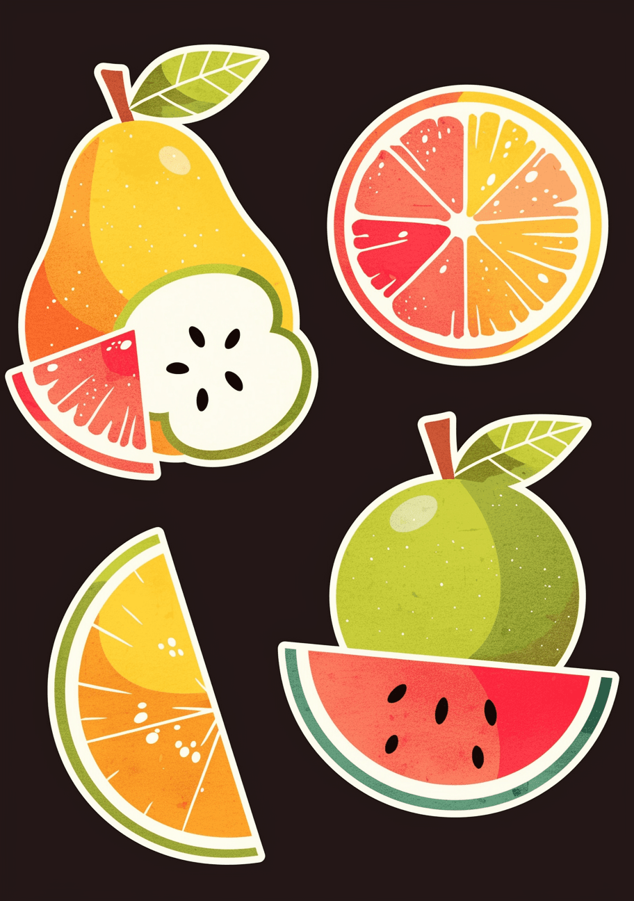 Fruit Dusk original repeating artwork