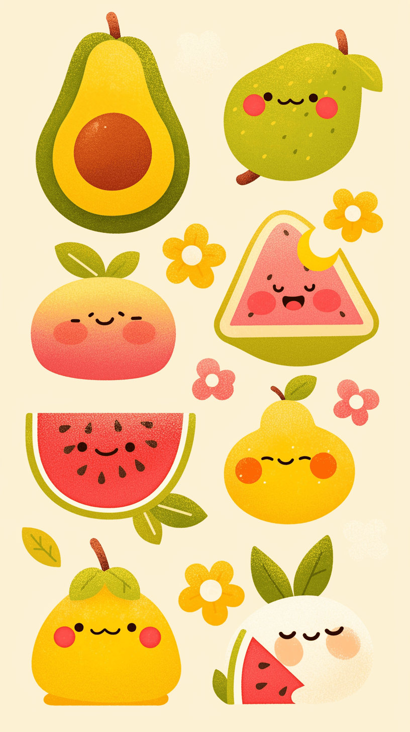 Fruit Ivory original repeating artwork