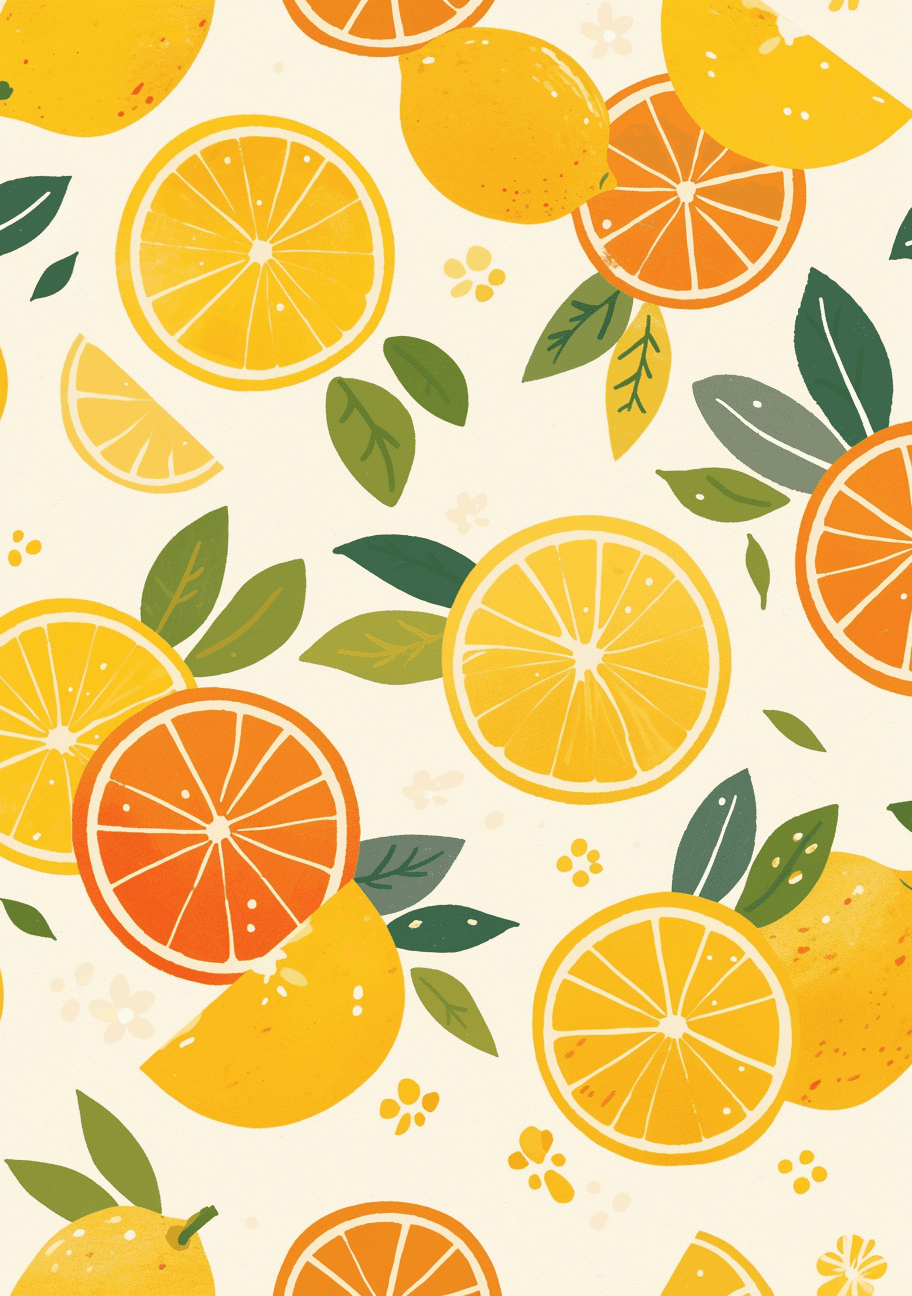 Orange Slide original repeating artwork