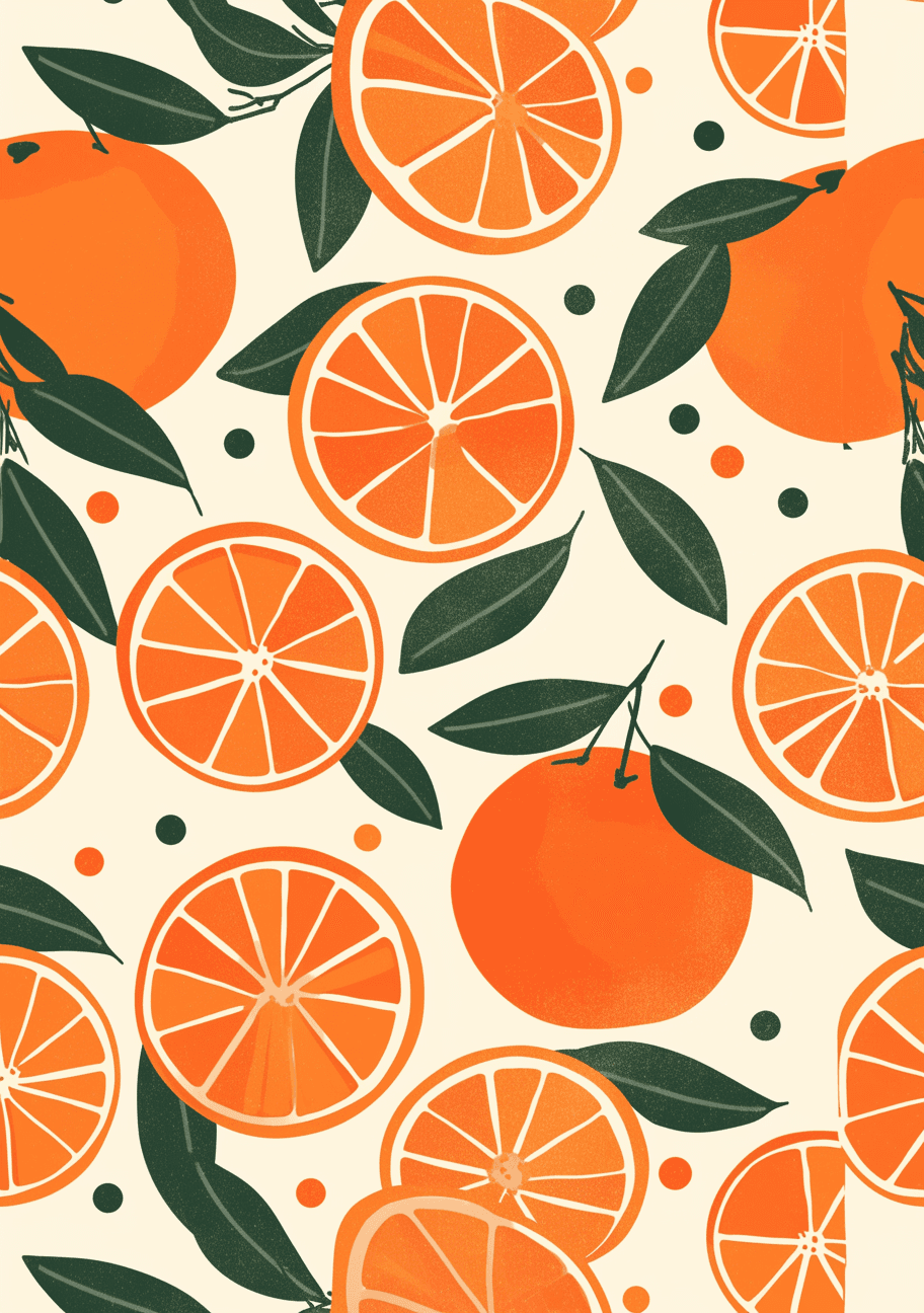 Orange Fair original repeating artwork