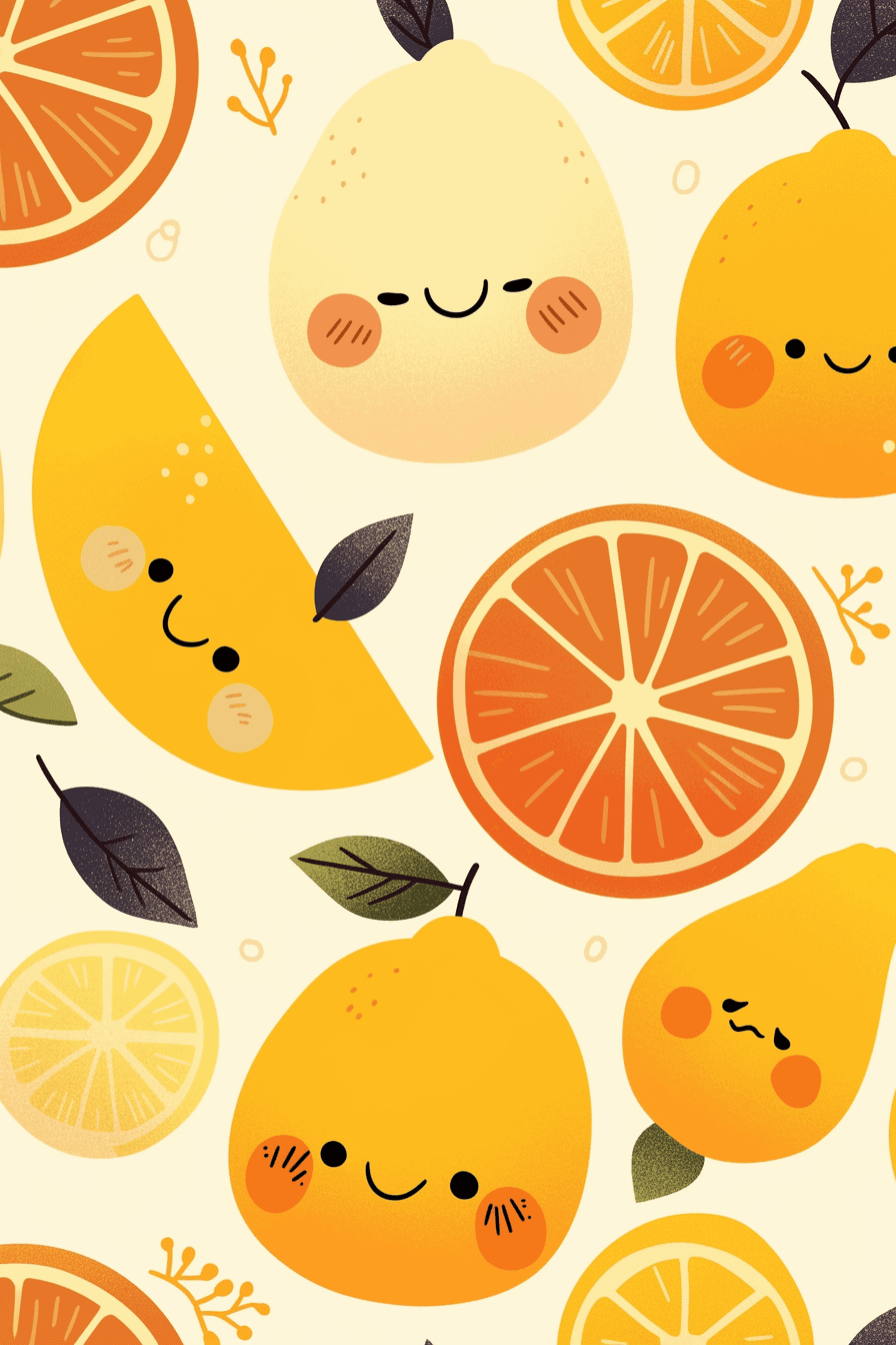Fruit Spin original repeating artwork