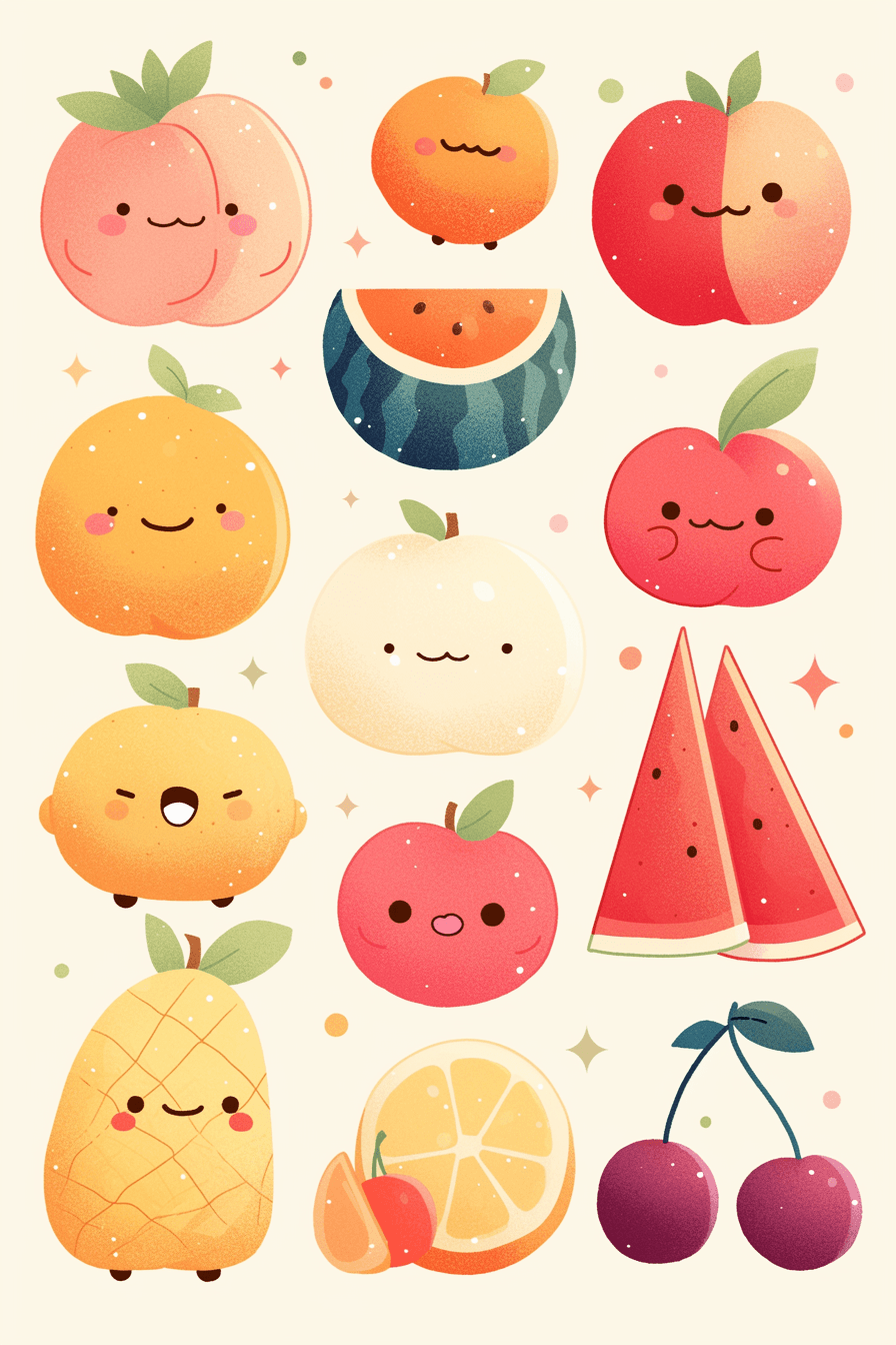 Fruit 128 original repeating artwork