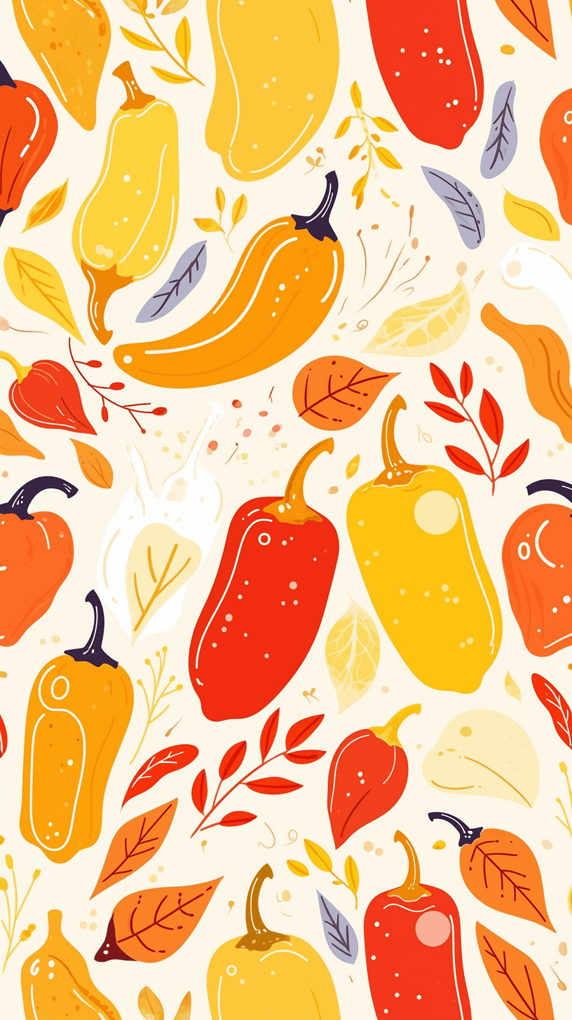 Chili Bop original repeating artwork