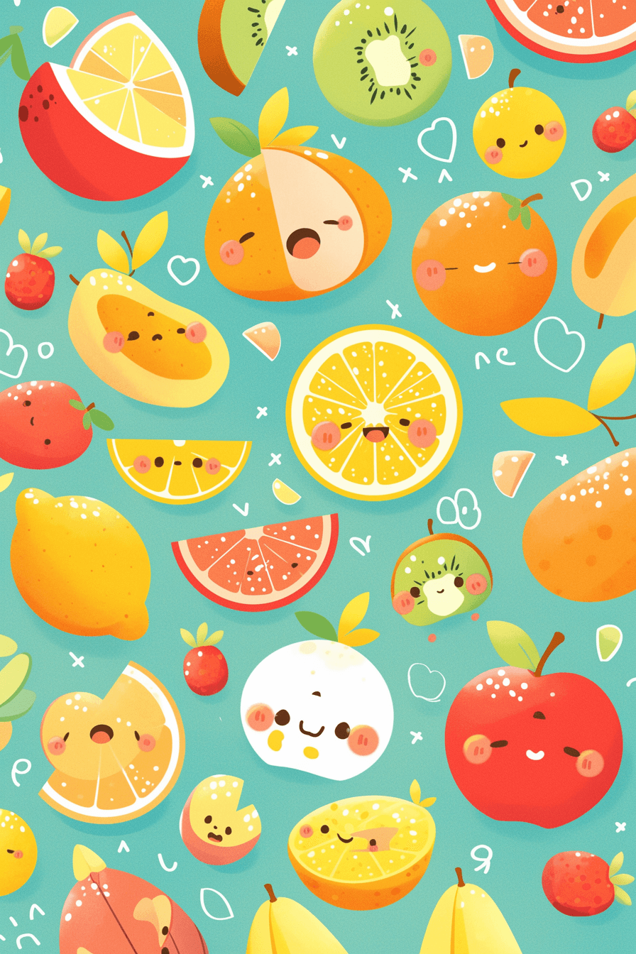 Fruit Buzz original repeating artwork