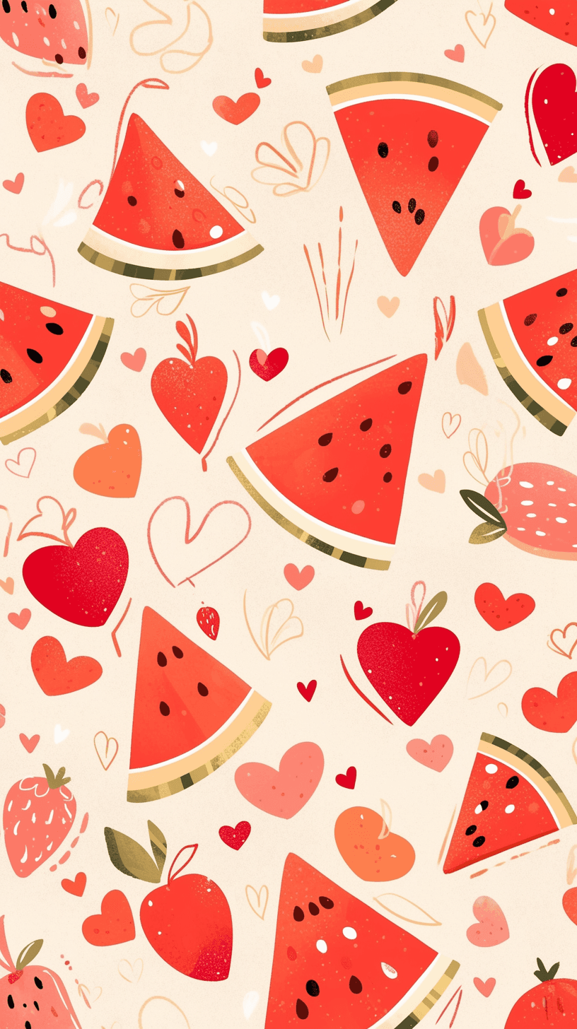Watermelon Spin original repeating artwork