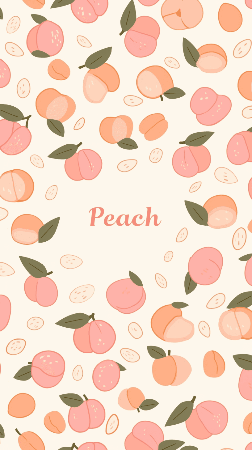 Peach Team original repeating artwork