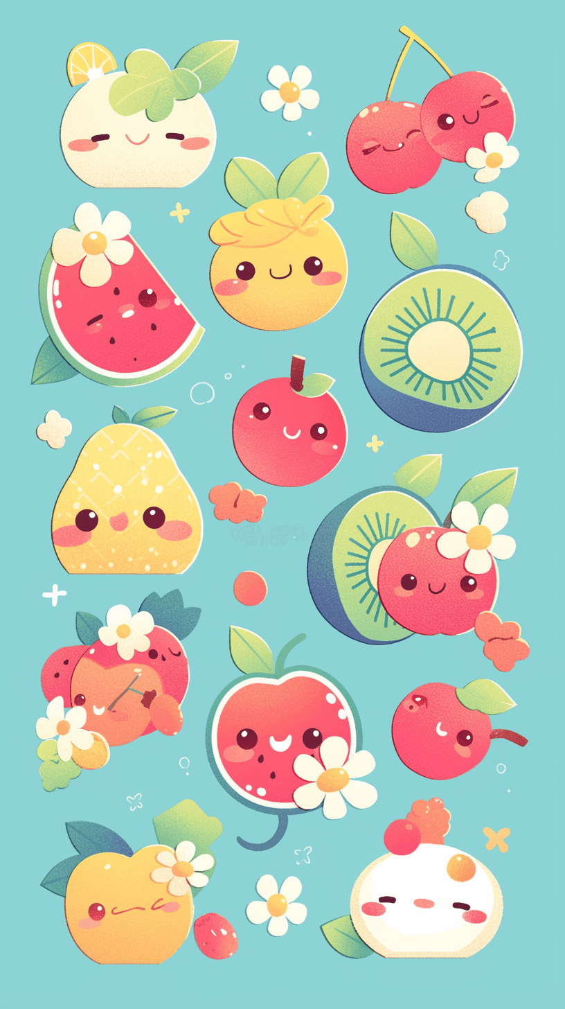 Fruit Dash original repeating artwork