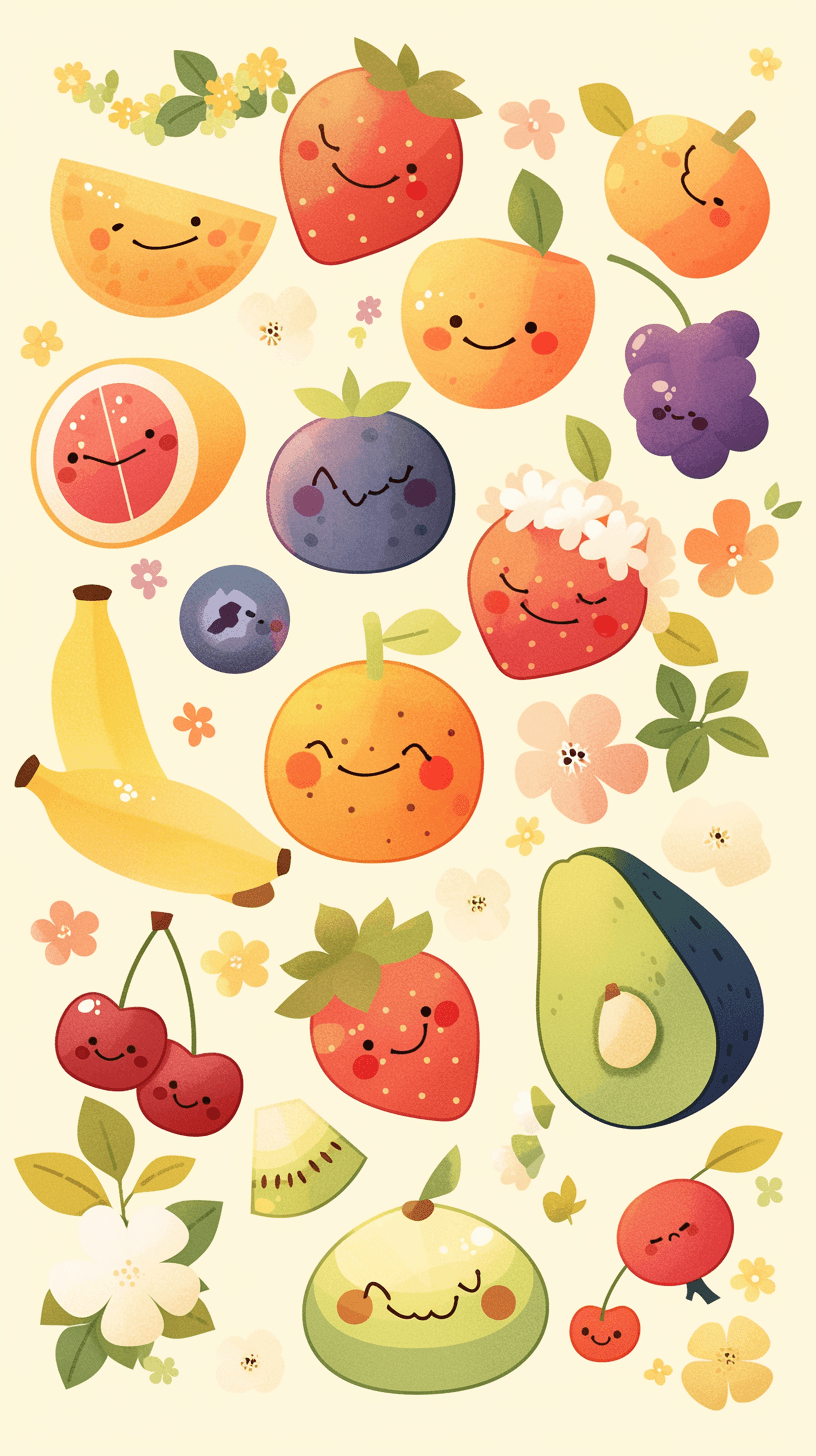 Fruit Twilight original repeating artwork