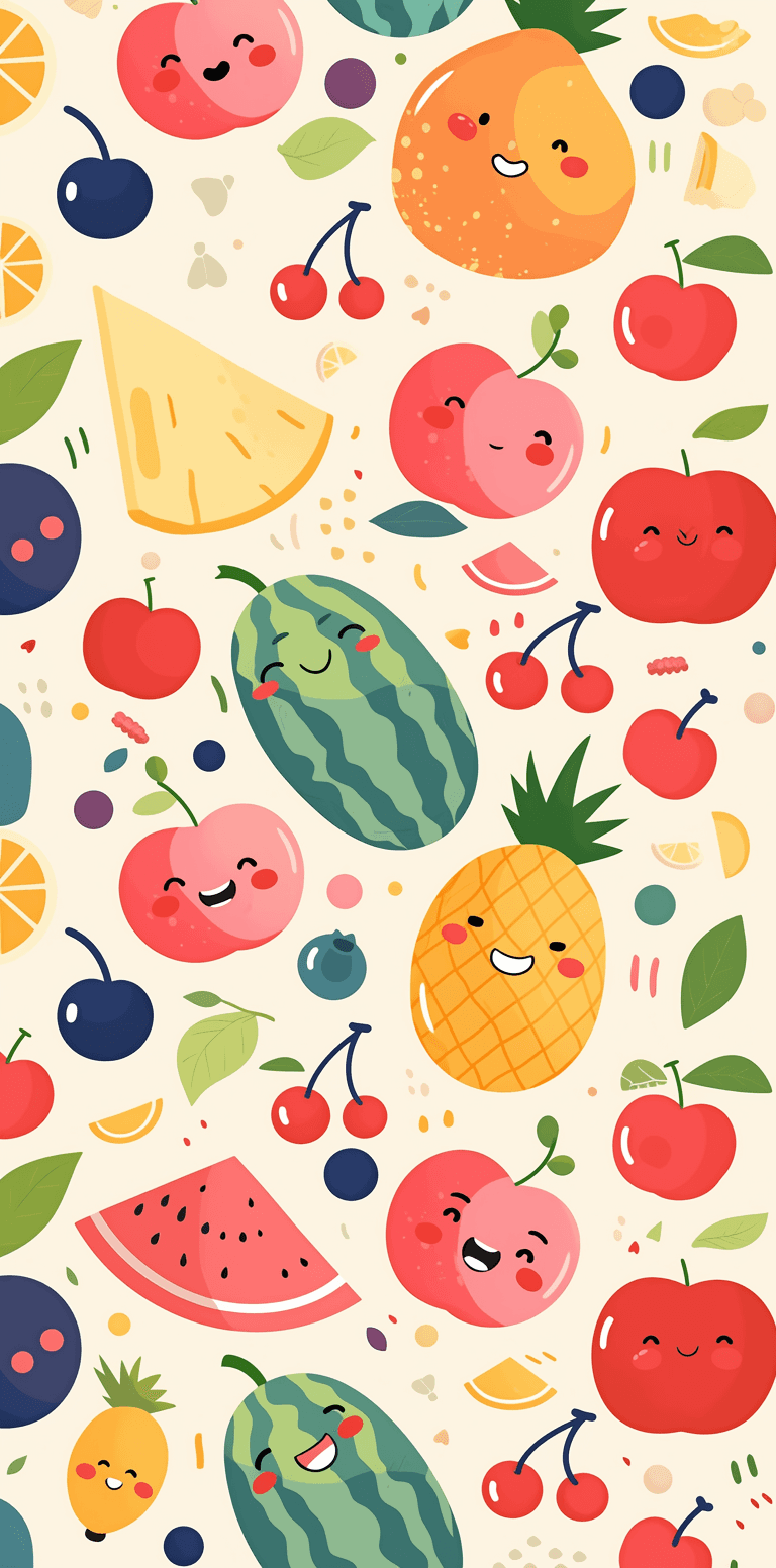Fruit Glide original repeating artwork