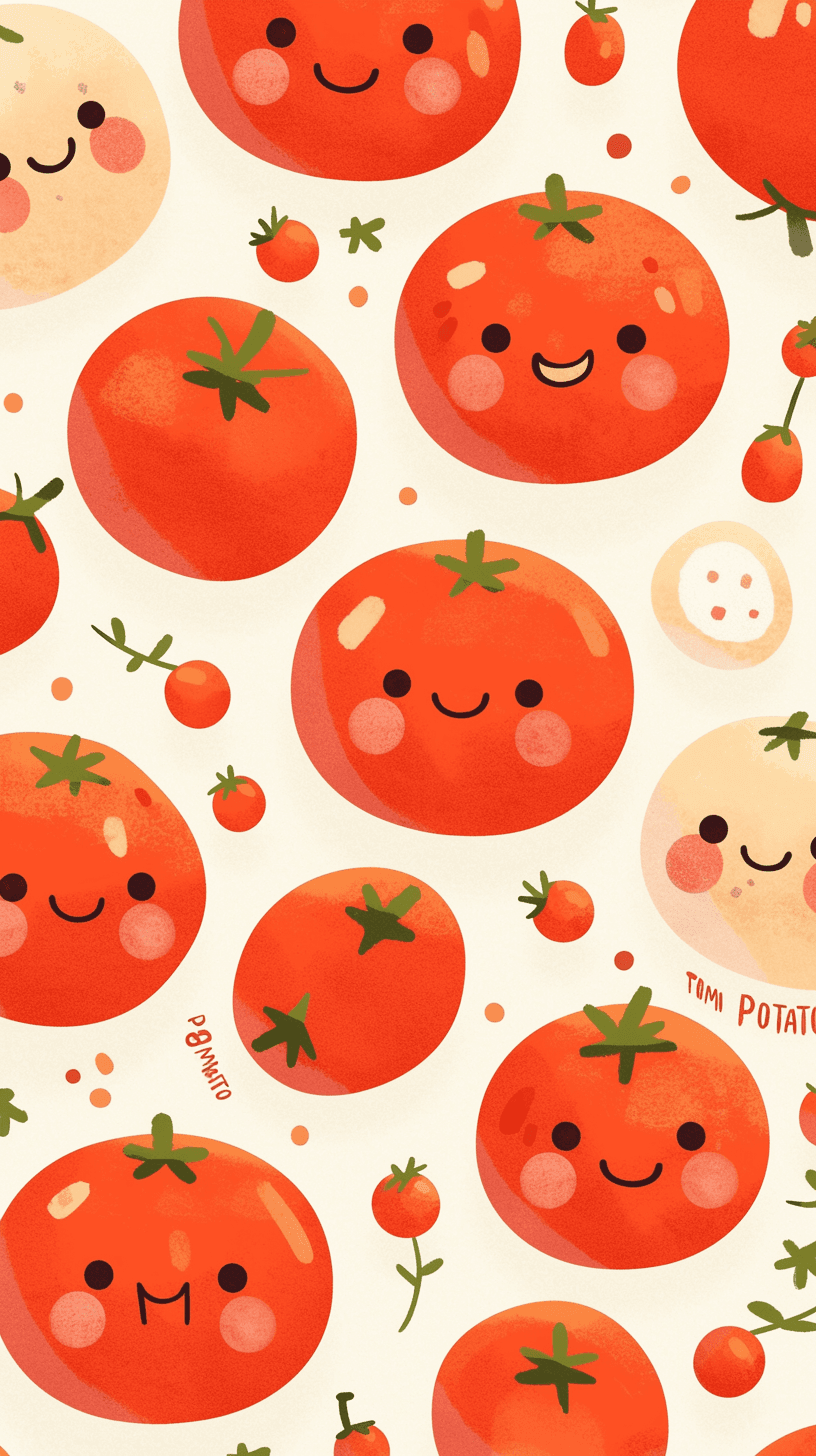 Tomato Snap original repeating artwork