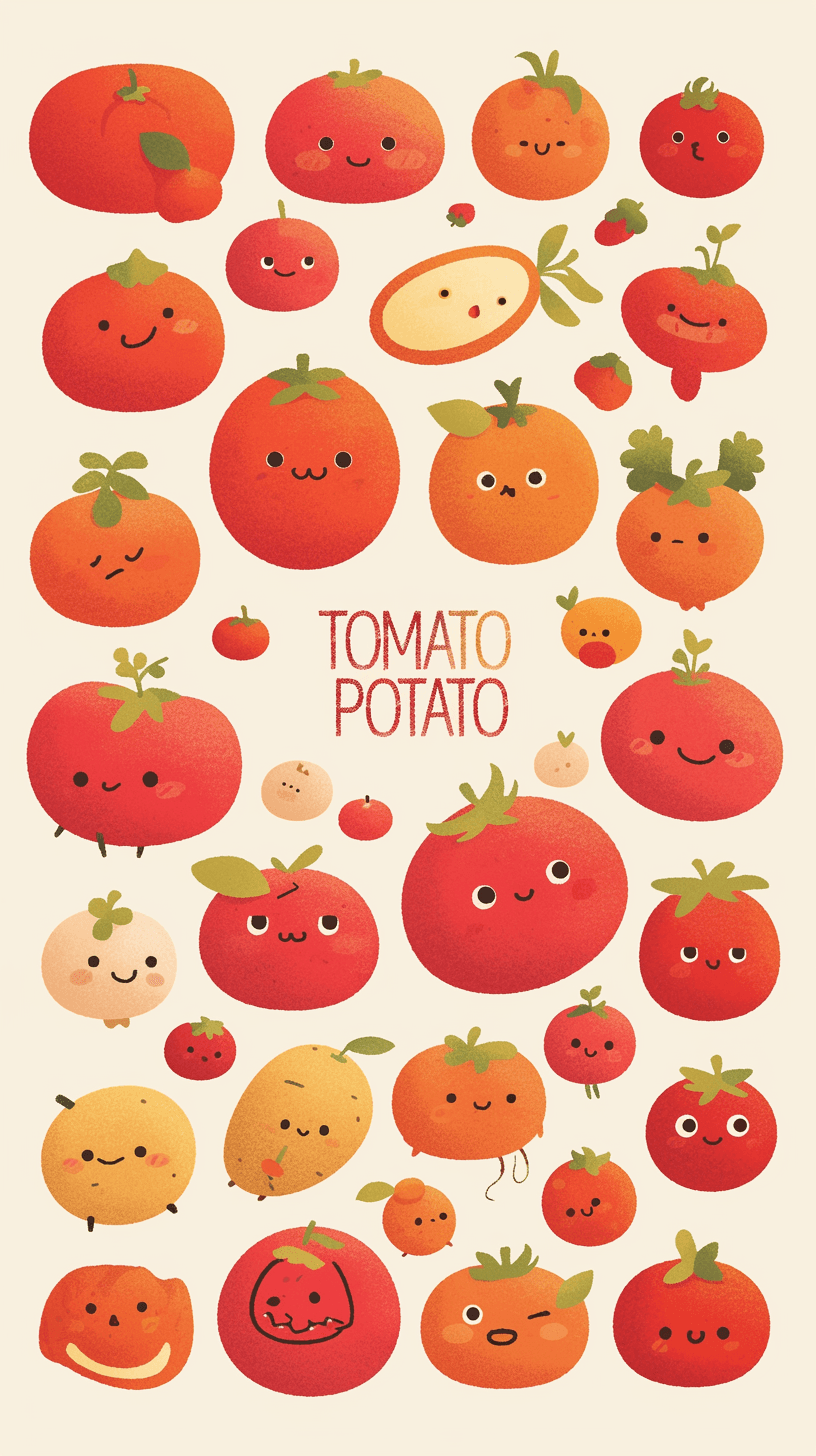Tomato Buzz original repeating artwork