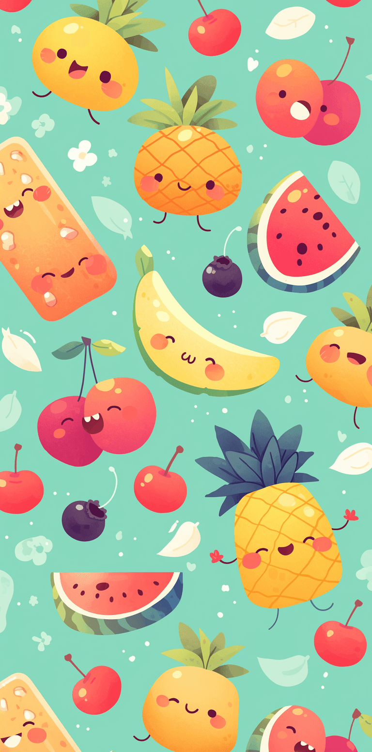 Fruit Boulevard original repeating artwork