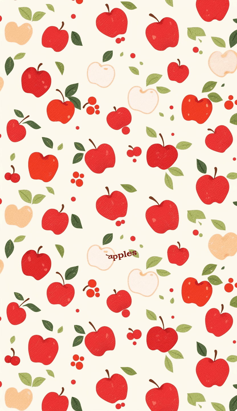 Apple Trail original repeating artwork