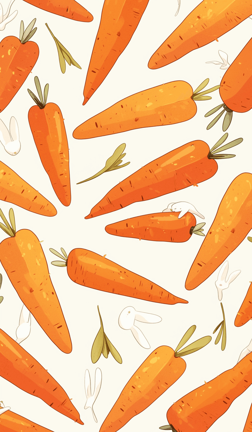 Carrot Echo original repeating artwork
