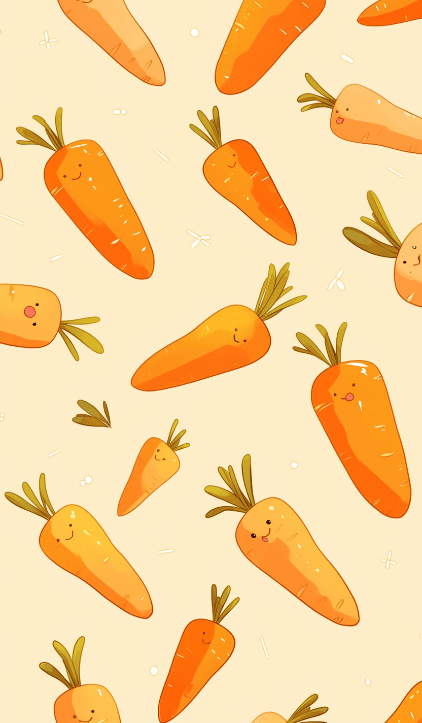Carrot Bright original repeating artwork