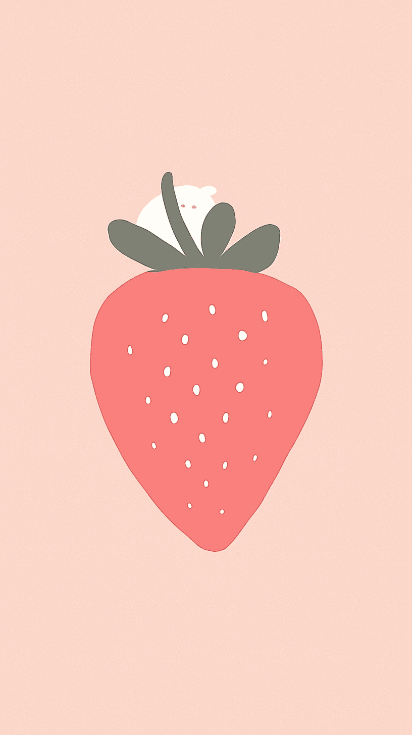 Strawberry Flow original repeating artwork