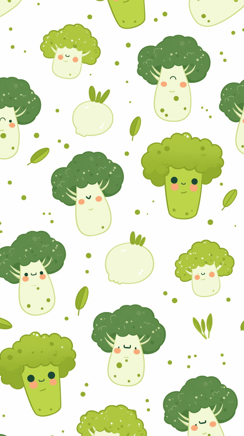 Broccoli Festival original repeating artwork