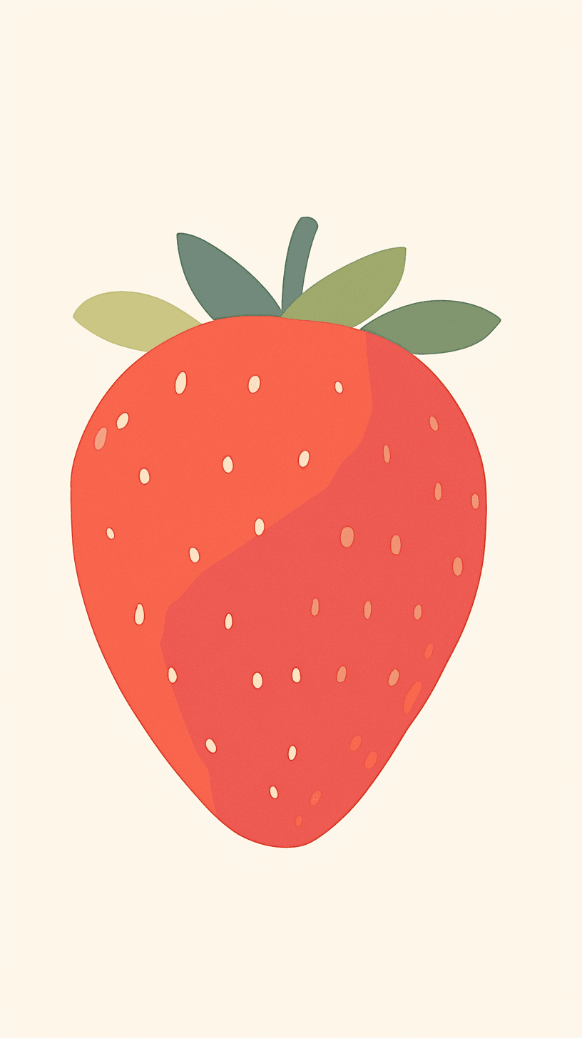 Strawberry Downtown original repeating artwork