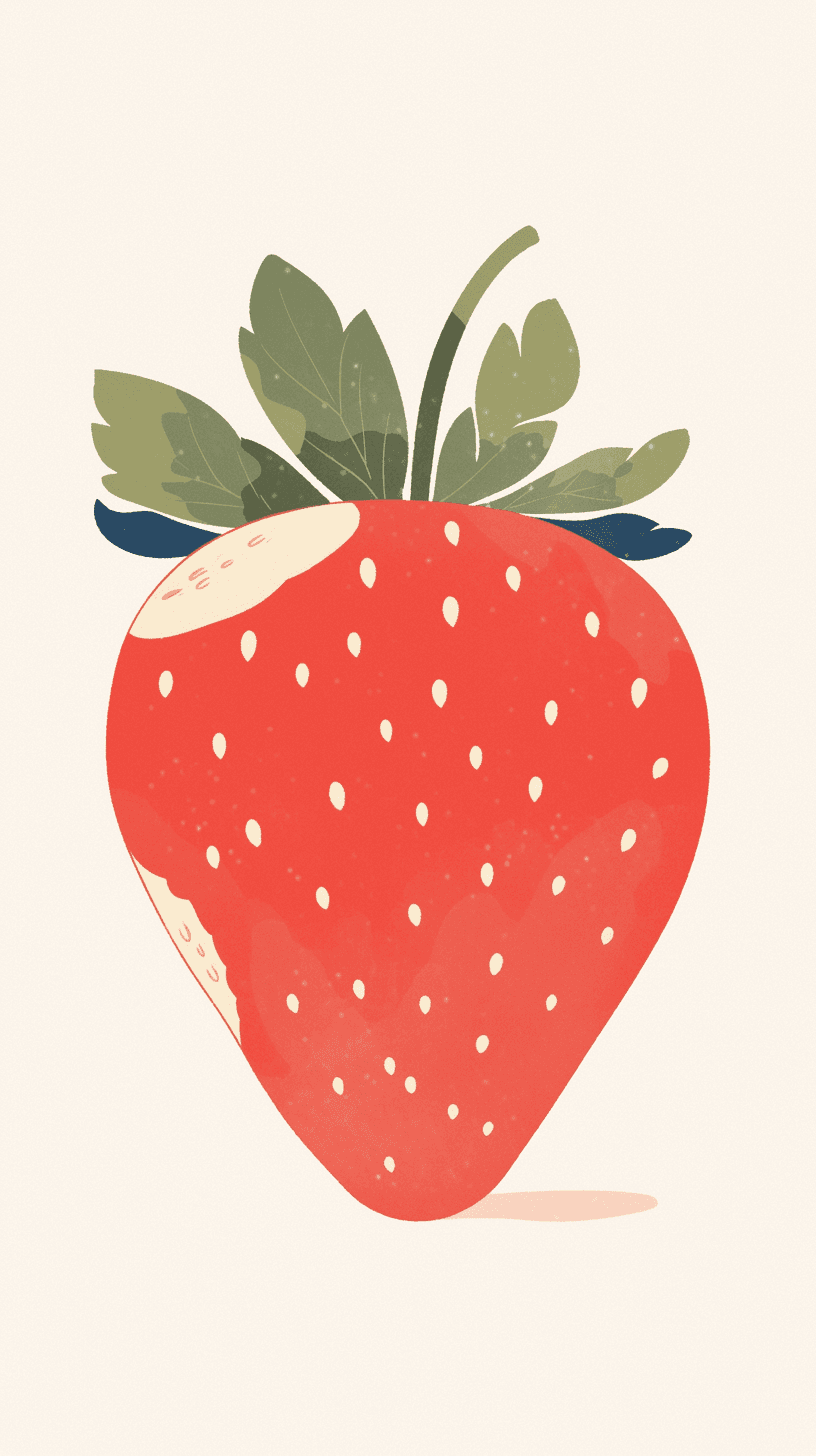 Strawberry 015 original repeating artwork