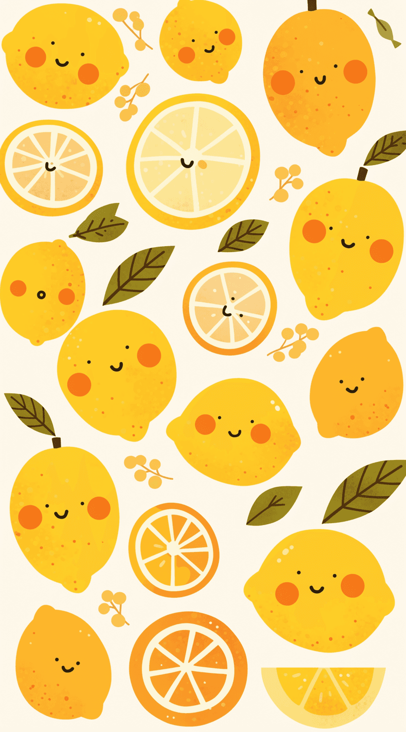 Lemon Uptown original repeating artwork