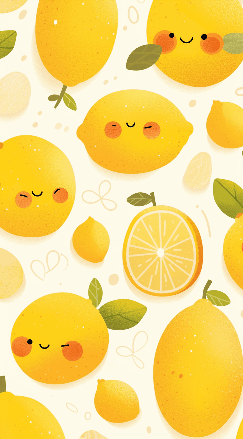Lemon Hue original repeating artwork