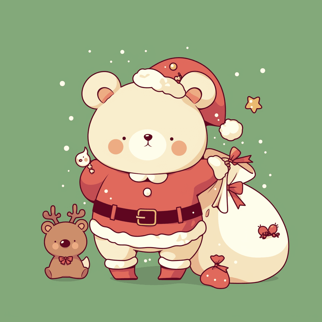 Christmas Figure original repeating artwork