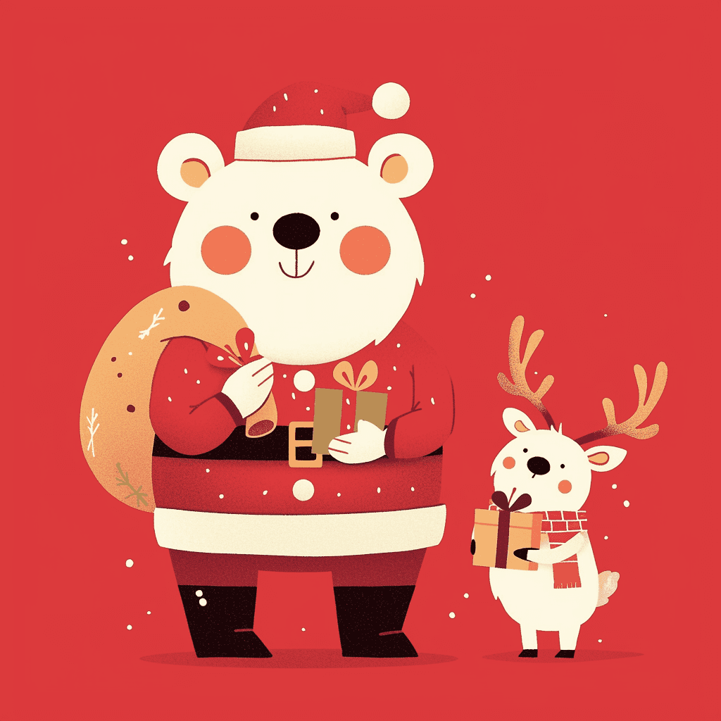 Christmas Figure Club original repeating artwork