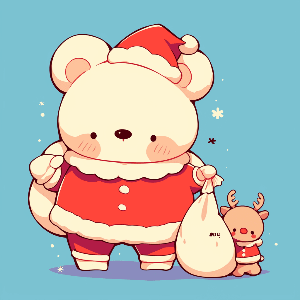 Christmas Animals Gleam original repeating artwork