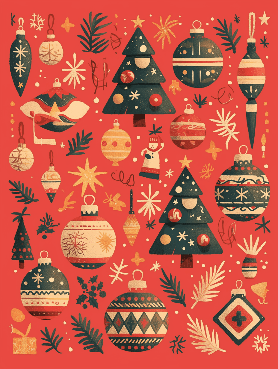Christmas Tree 732 original repeating artwork