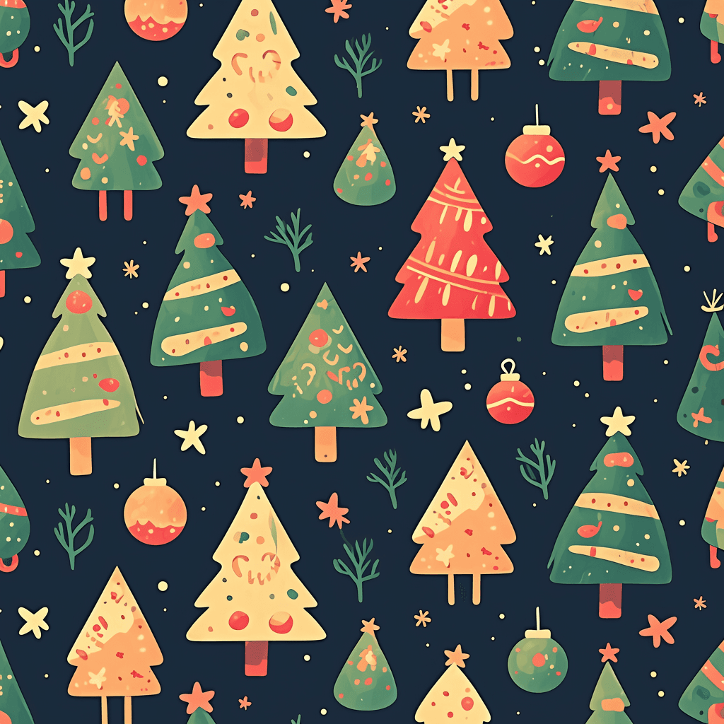 Christmas Tree 710 original repeating artwork