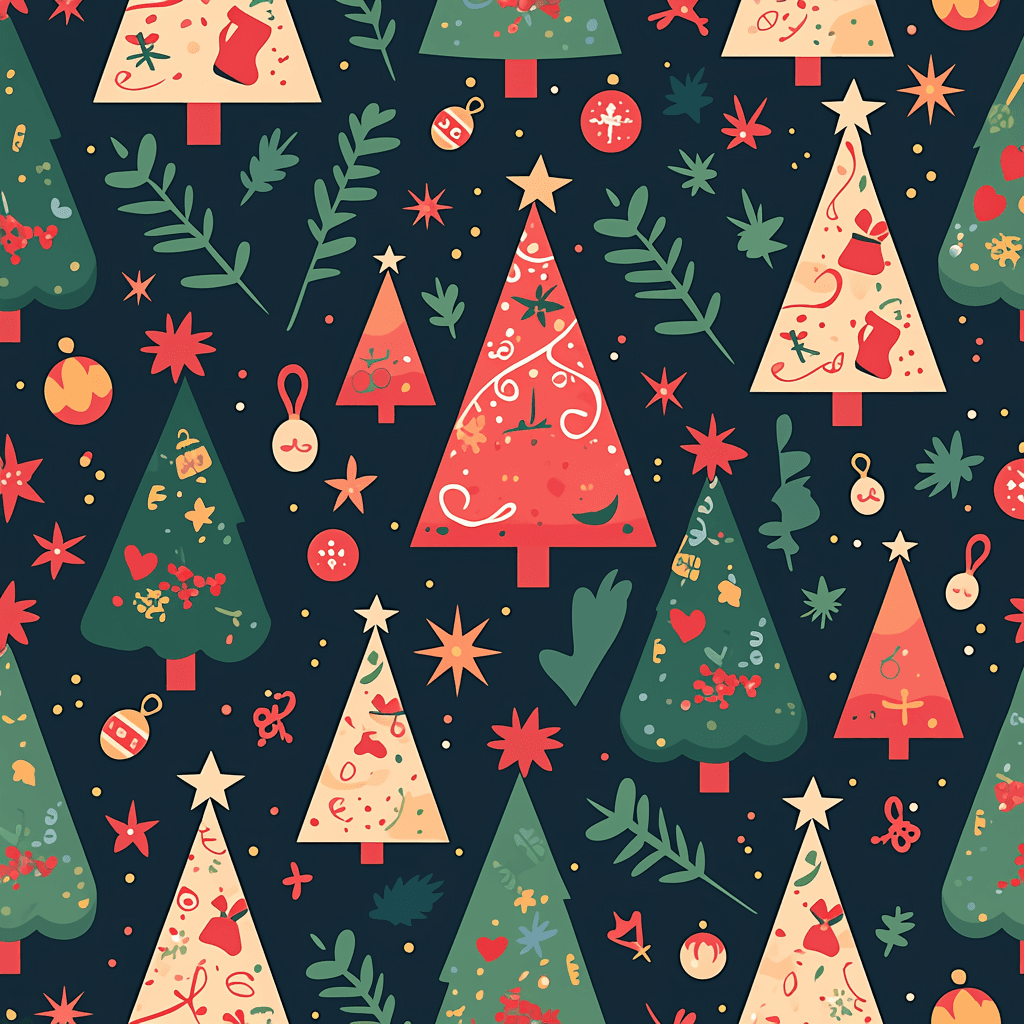 Christmas Tree 447 original repeating artwork