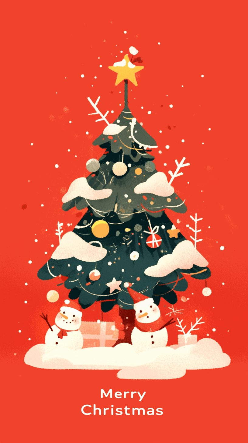 Christmas Tree 786 original repeating artwork