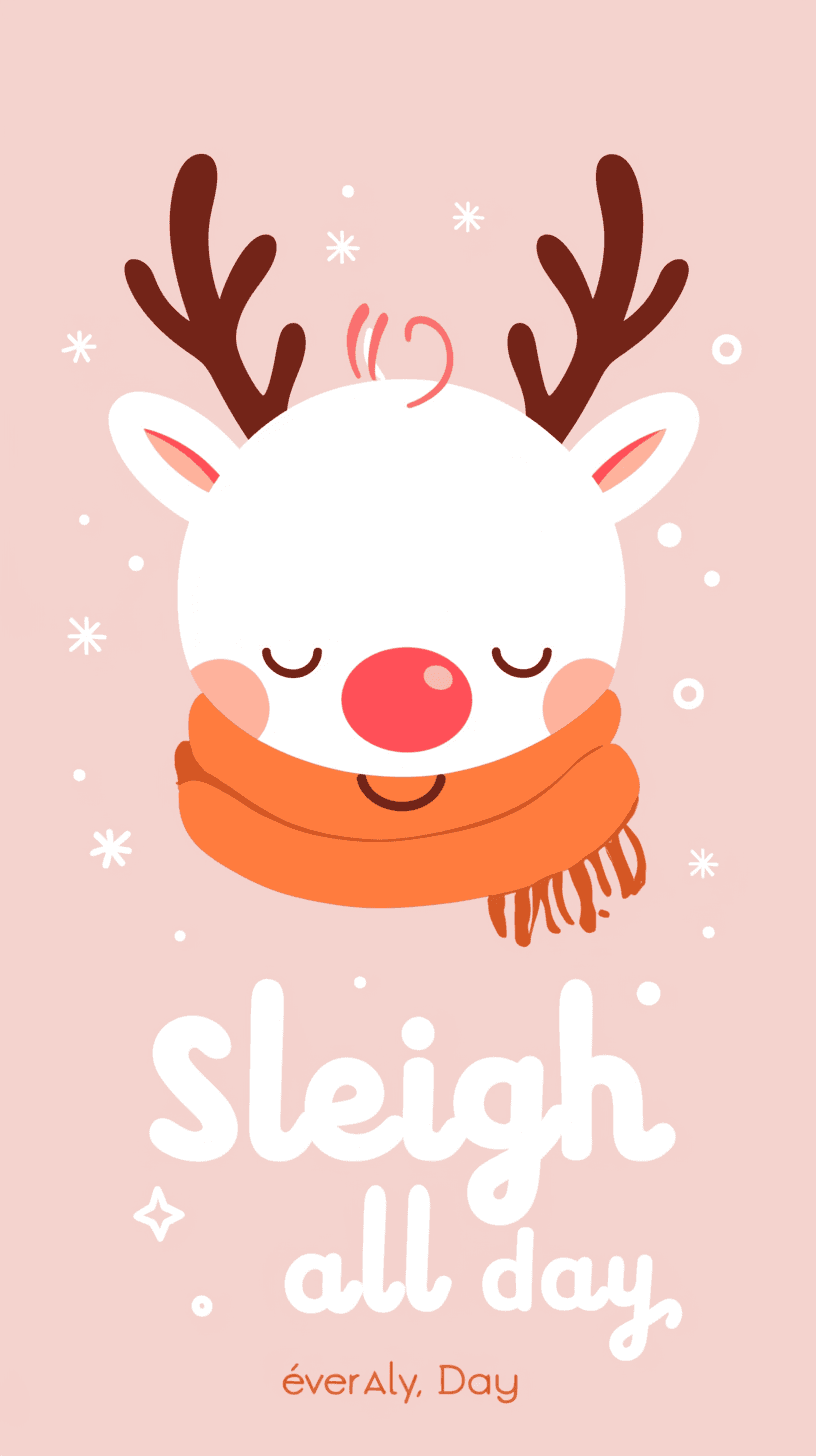 Christmas Reindeer Glide original repeating artwork