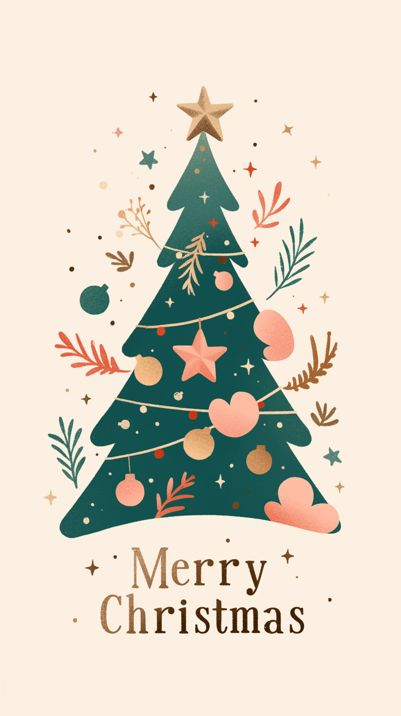 Christmas Tree 076 original repeating artwork