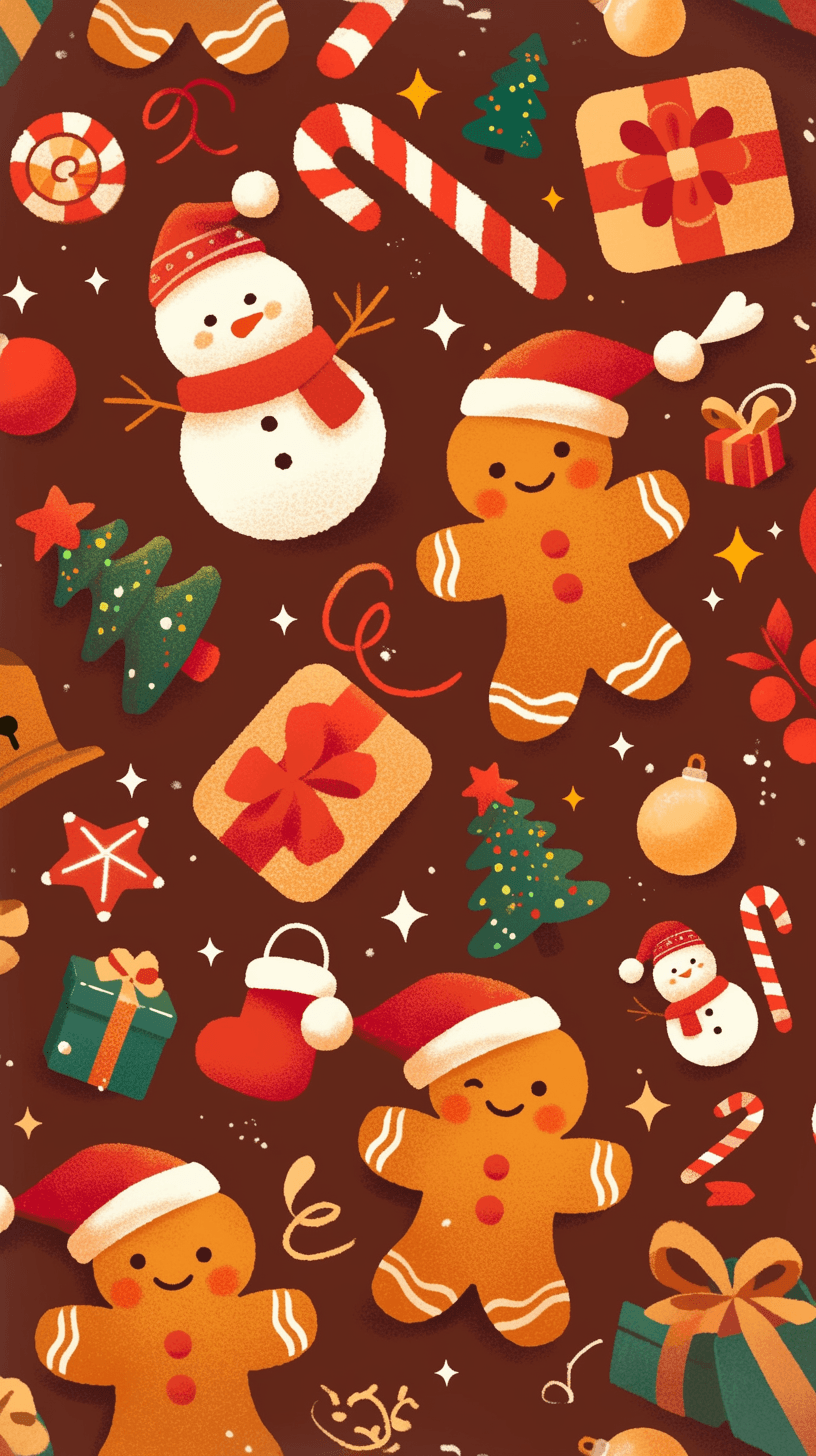 Christmas Snowman Spark original repeating artwork