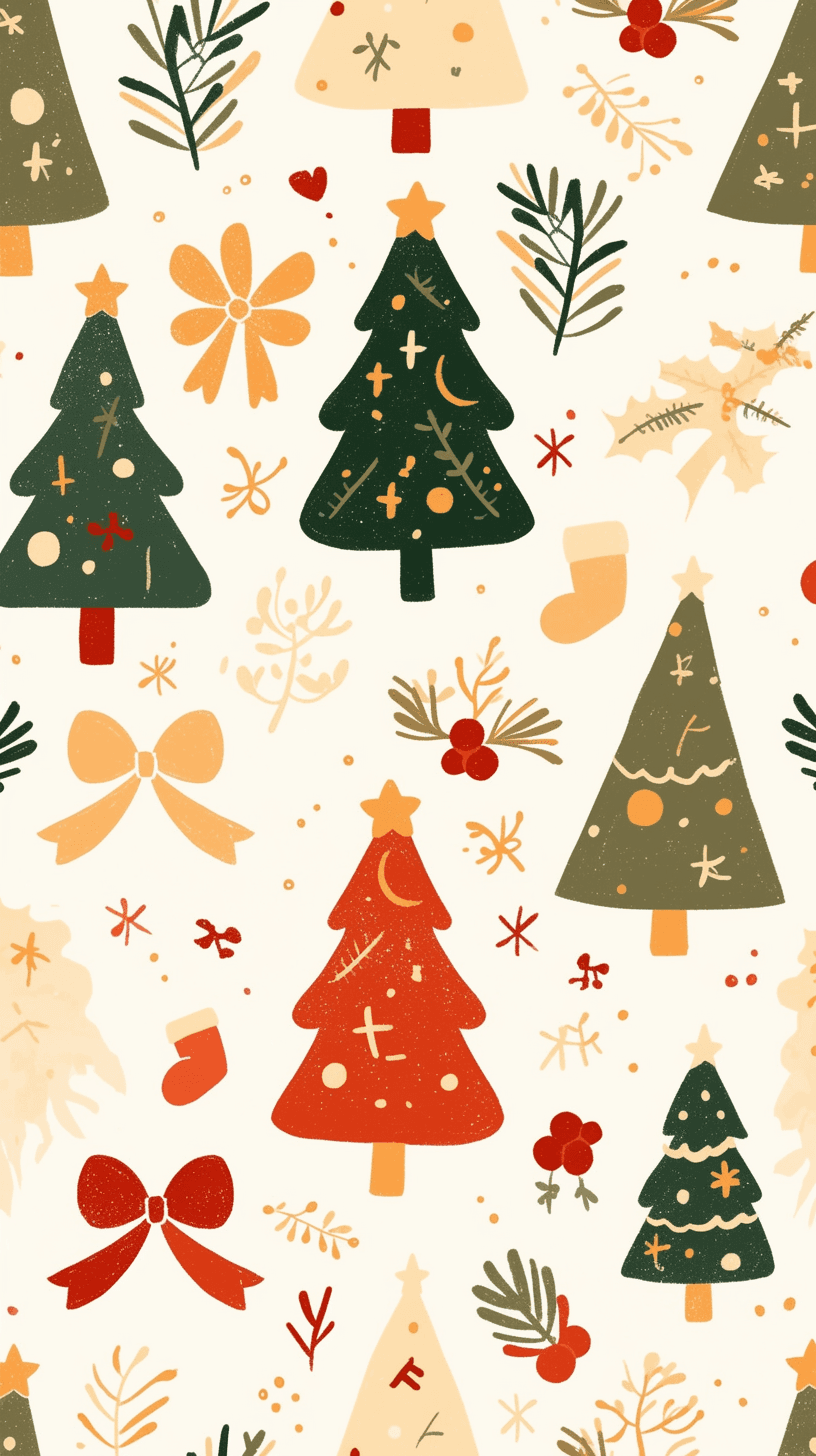 Christmas Christmas Tree 024 original repeating artwork