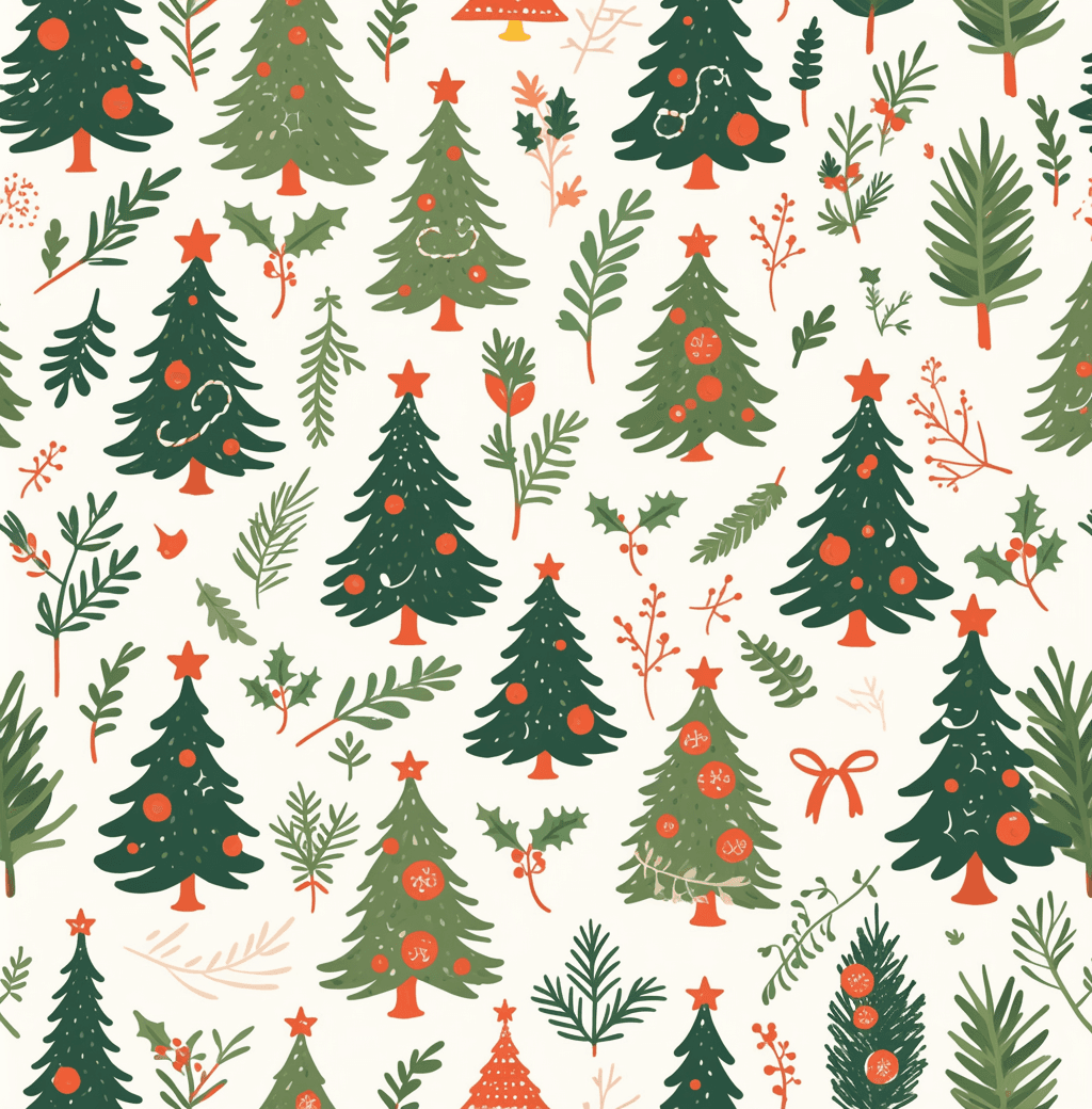 Christmas Tree 678 original repeating artwork