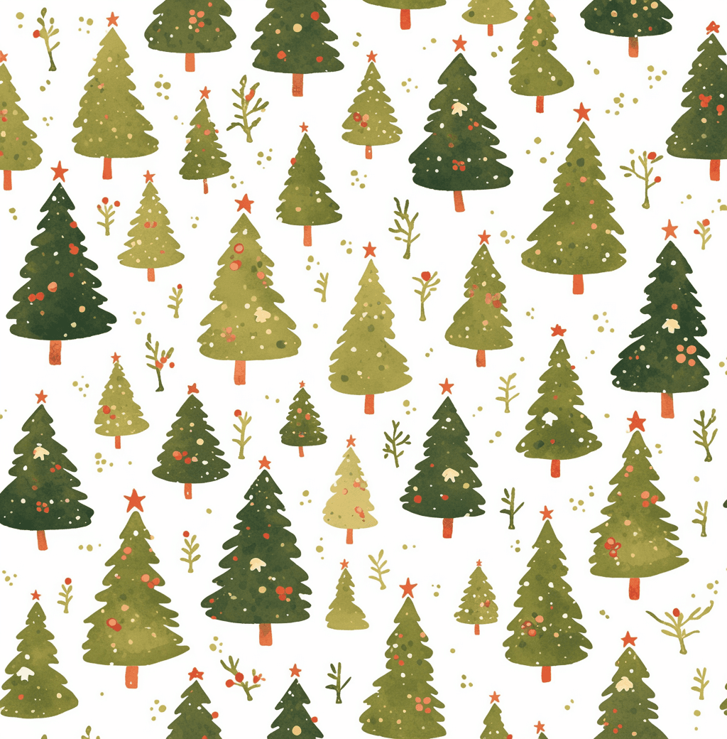 Christmas Tree 730 original repeating artwork